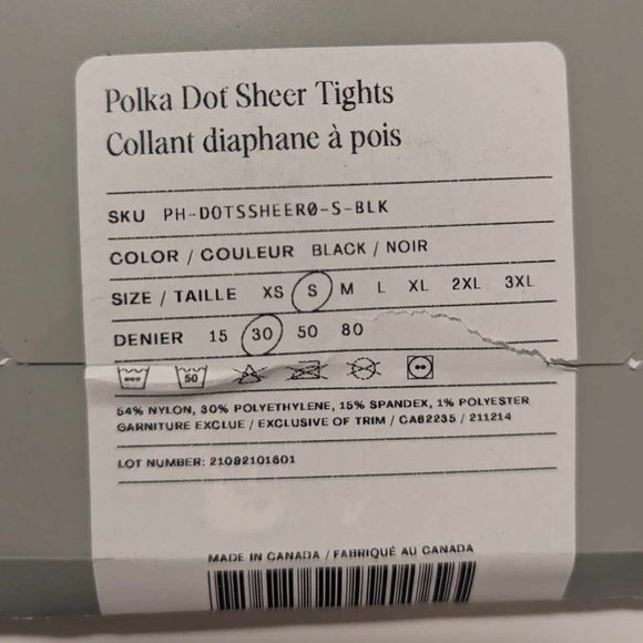 Sheertex Polka-Dot Classic Sheer Rip-Resist Tights - Picture 7 of 7